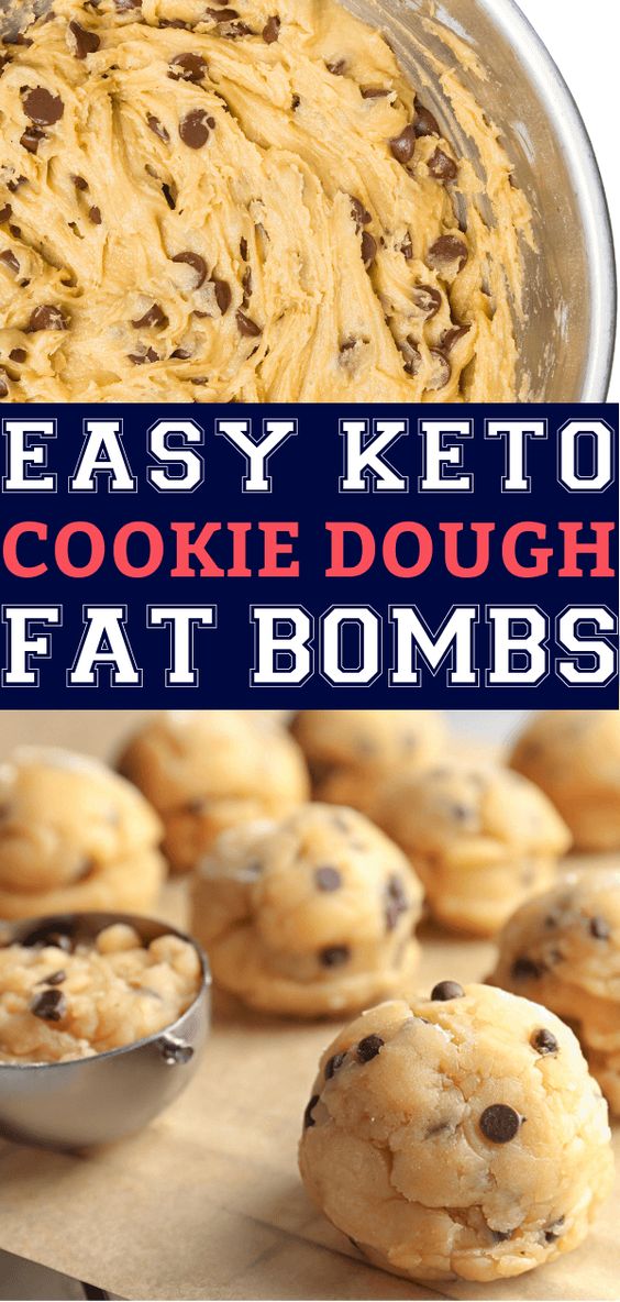  Make these fabulously low carb, Keto Chocolate Chip Cookie Dough Fat Bombs fast! Cream cheese, peanut butter, butter, and sugar-free chocolate chips create the ultimate keto sweet treat!