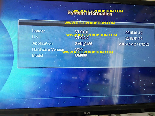 DIAMOND HD DM800 RECEIVER DUMP FILE