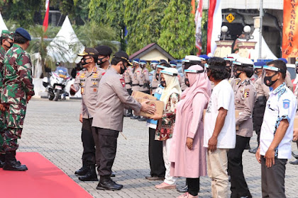 Jelang HUT Bhayangkara, Kapolri Lepas 60 Ribu Paket Sembako Untuk Masyarakat Tak Mampu