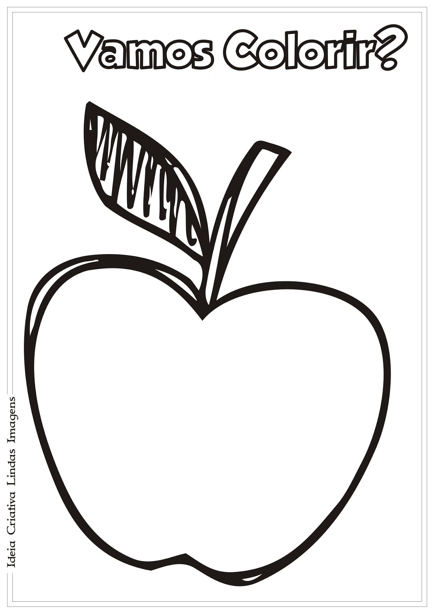 Maca Desenho Para Colorir