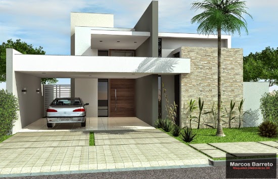 38 Desain  inspiratif rumah  minimalis atap  datar  1  lantai  