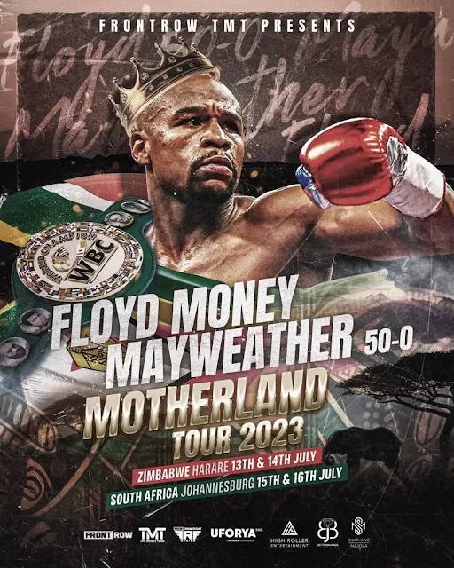 Floyd Mayweather Jr to visit Harare, Zimbabwe on 13th and 14th July 2023