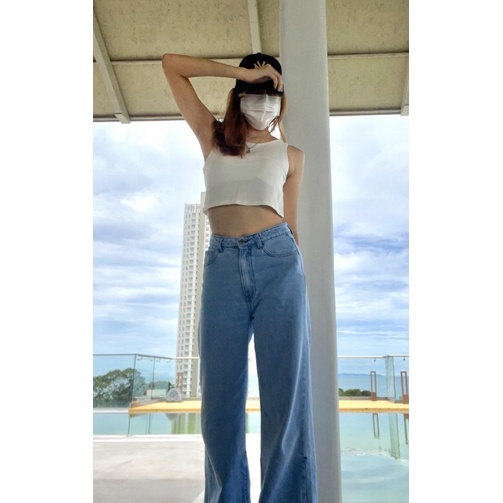 [ jub9699 ] กางเกงยีนส์ขายาวผู้หญิง