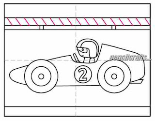 Easy Racing Car Drawings and Sketches