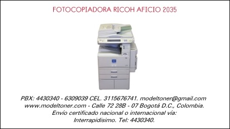 FOTOCOPIADORA RICOH AFICIO 2035