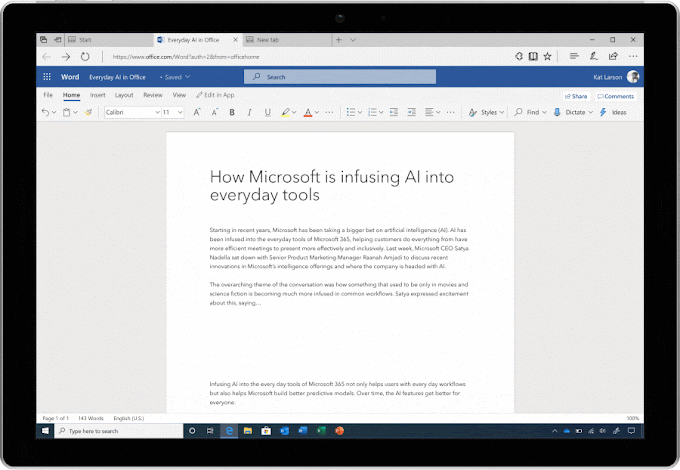 Microsoft Perkenalkan Fitur Inovatif Untuk Microsoft Word "Transcribe".