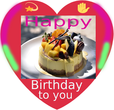 Happy Birthday to you in heart shape