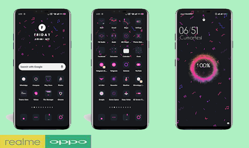 Tema Realme | Tema Oppo Tembus Akar Dengan Animasi Charger Terbaru