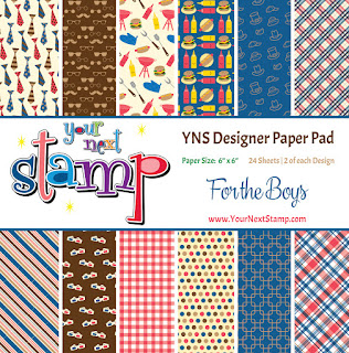 Designer Paper Pad - For The Boys