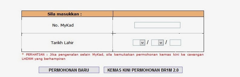 Chenta Nana: Permohonan Baru BR1M 3.0 dan Cara 