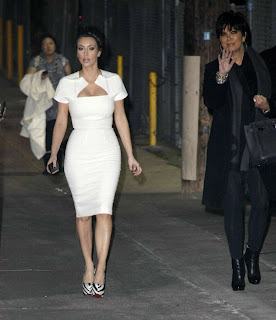 Kim Kardashian in white