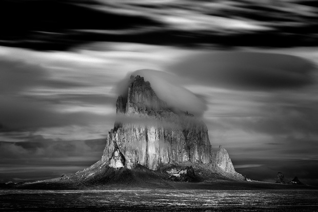 Rocky Mountains-in-black-and-white 