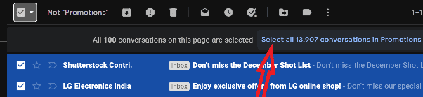 Delete email in group