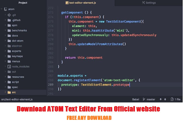 Free Download ATOM Text Editor