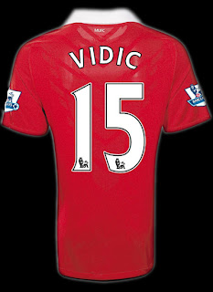 Nemanja Vidic Jersey Home