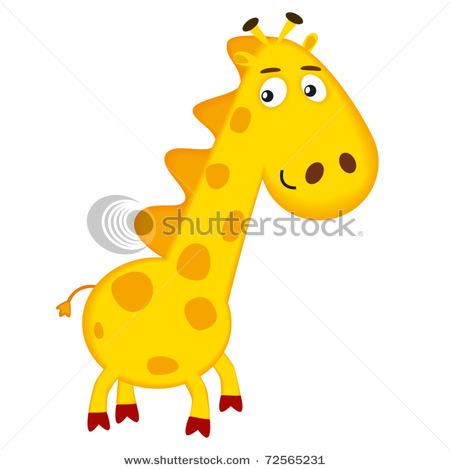 stock vector cartoon giraffe