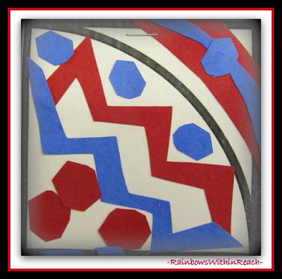 photo of: Patriotic Quilt Squares in Response to "Red, White and Blue" by Debbie Clement