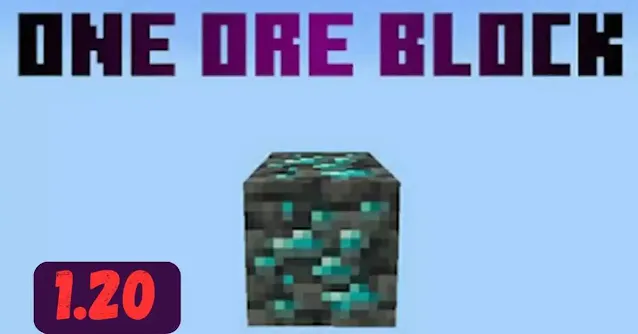 ONE ORE  BLOCK 1.20 in Minecraft