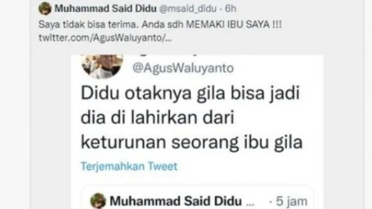 Tak Terima Ibunya Dihina di Twitter, Mantan Sekretaris BUMN Said Didu Minta Bantuan Netizen Cari Pemilik Akun Ini