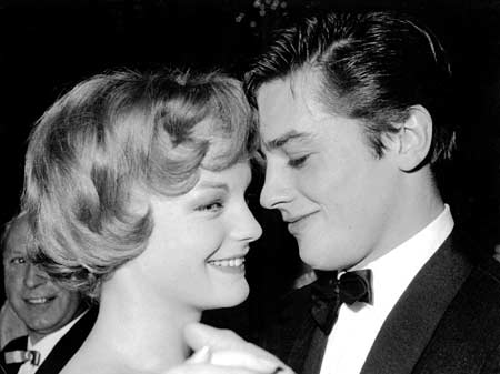 Romy Schneider and Alain Delon