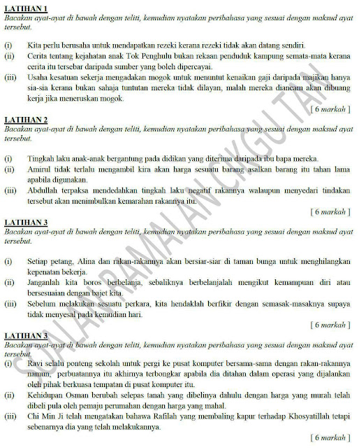 LAMAN BLOG CIKGU TAN CL: SOALAN RAMALAN - PERIBAHASA SPM 2012