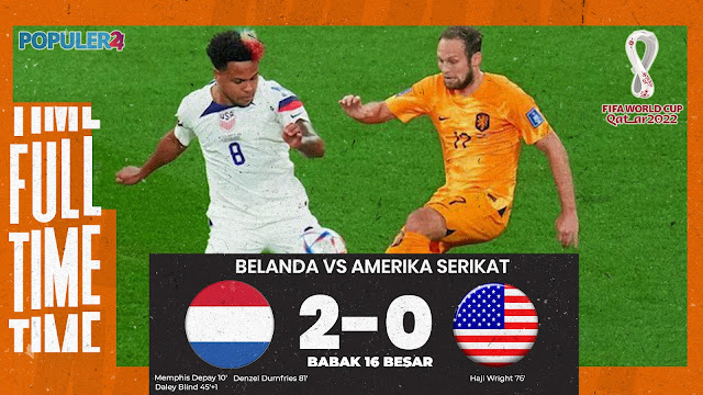 Hasil Pertandingan Belanda vs Amerika Serikat Piala Dunia Fifa World Cup 2022