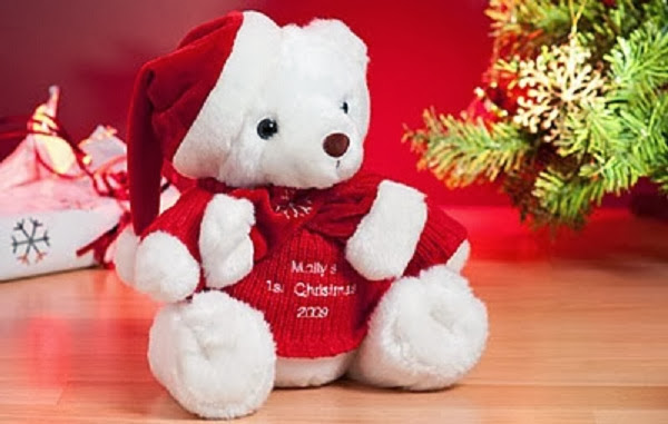 Best Christmas Teddy Bear HD Wallpaper Free