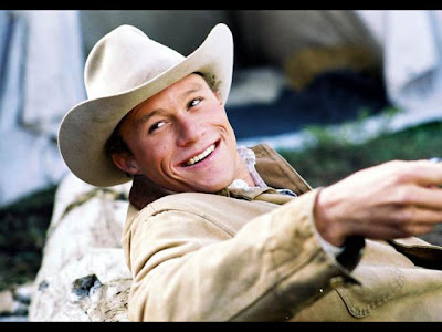 Heath as Ennis in Brkeback Mountain