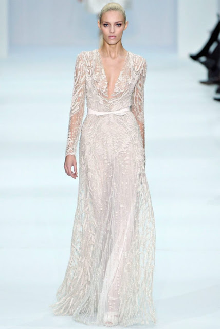 elie saab long sleeved wedding dress