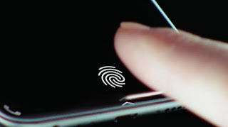 No face id, in display fingerprint sensor 