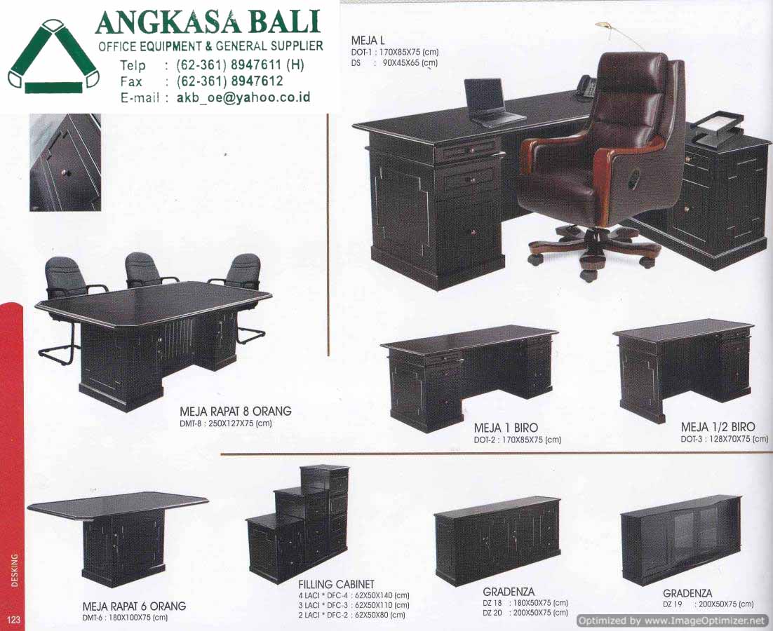 Angkasa Bali Meja  Kantor  Kayu Jati  Furniture Di Bali 