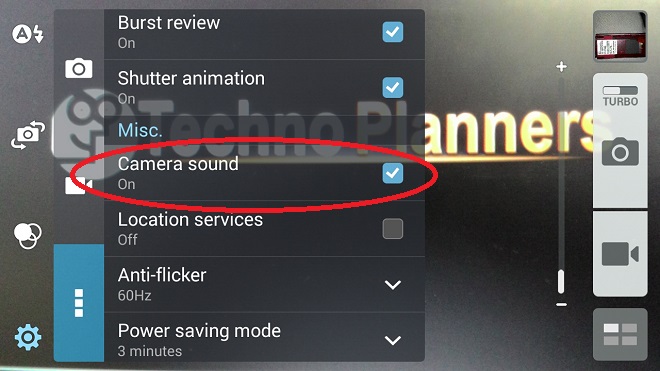 mute    camera focus sound and shutter sound on Asus
