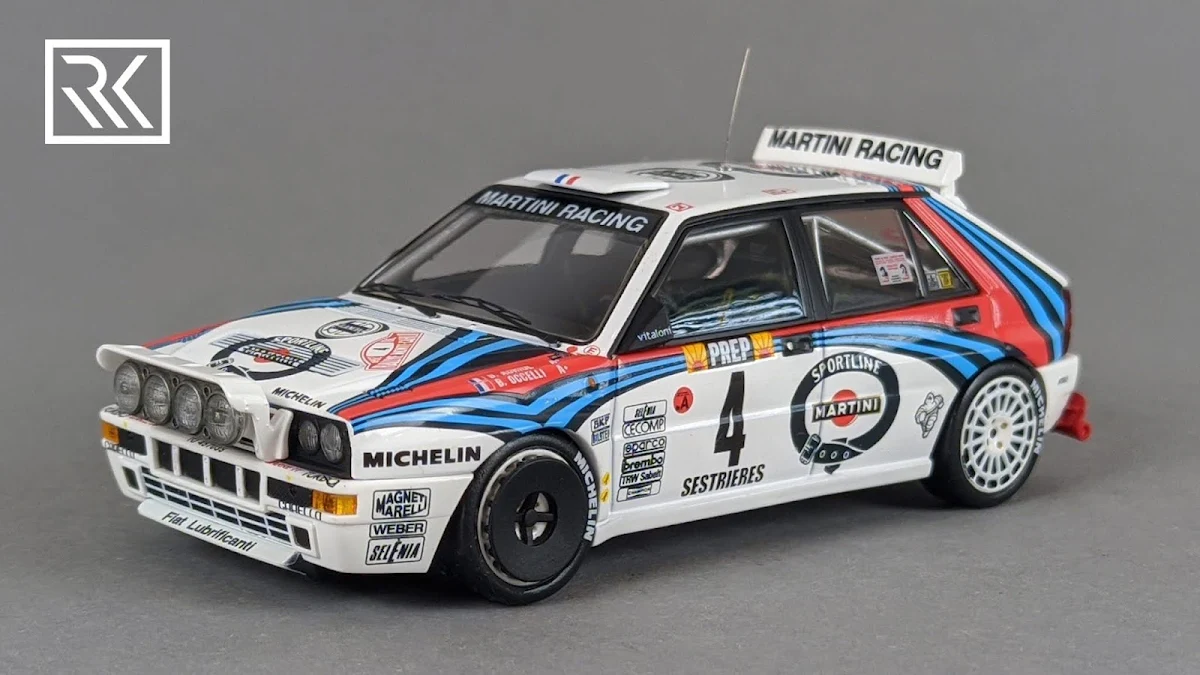 Zdjęcie modelu 1:43 HPI Racing Lancia Delta HF Integrale Evoluzione, Didier Auriol / Bernard Occeli, Winner Rallye Monte-Carlo 1992