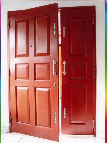 HARGA JUAL PINTU  BESI RUMAH  PINTU  GARASI BESI POWDER 