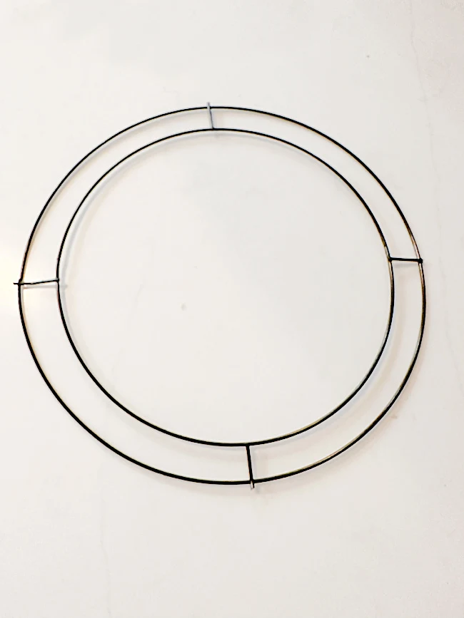 part of a wire wreath