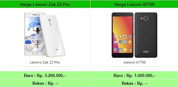 Daftar Harga HP Lenovo Tahun 2017 Terbaru Semua Type