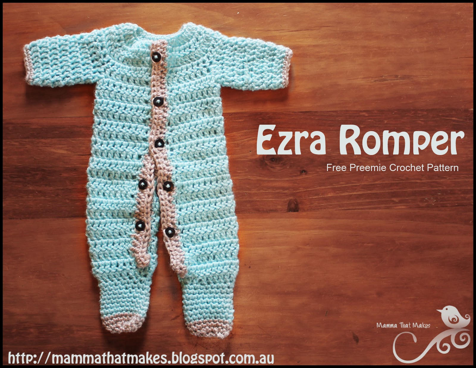 Mamma That Makes: Ezra Romper - Free Crochet Pattern