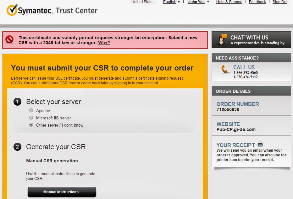 Generate 2048 Bits CSR in Checkpoint Firewall