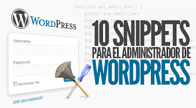 10 snippets utiles para el administrador de wordpress