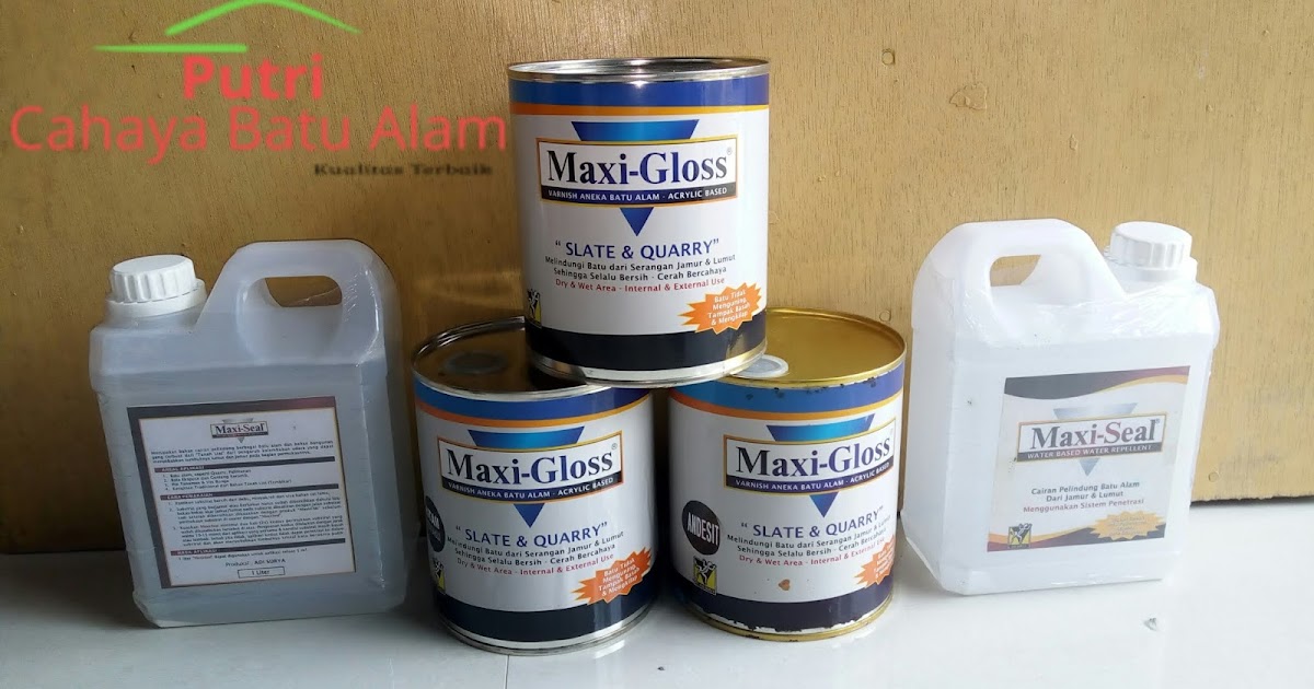 Daftar Harga Coating Pernis Batu Alam Maxi Gloss Dry Wet 