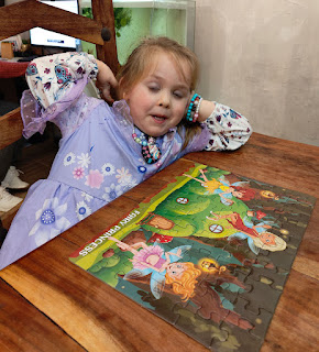 Princess Rosie and a jigsaw