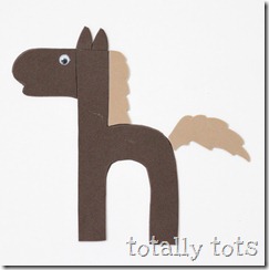 h is for horse letter craft