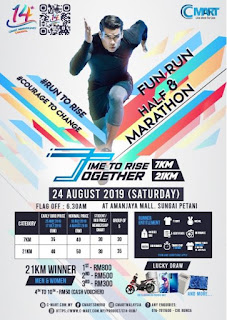 C-Mart 14th Anniversary Fun Run & Half Marathon at Amanjaya Mall Sungai Petani (24 August 2019)