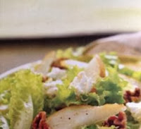 green Leaf, Pear, and Goat Cheese Salad Recipe