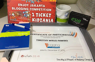 Enjoy Jakarta VIVAlog Blog Competition - Ancol trip - Prize