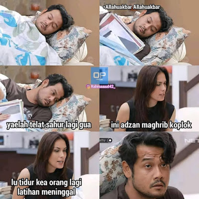 10 Meme Lucu "Nunggu Bedug Maghrib" Ini Kocaknya Bikin Semangat Puasamu