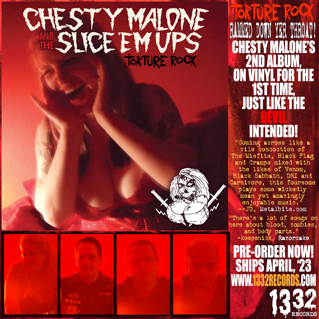 1020px x 1020px - All-around Breakdown: Chesty Malone & The Slice 'em Ups Breakdown 2011's  Torture Rock Ahead of First-ever Vinyl LP Re-issue (1332 Records)