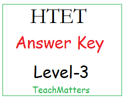 image : HTET Answer Key 2023 - Level-3 PGT @ TeachMatters