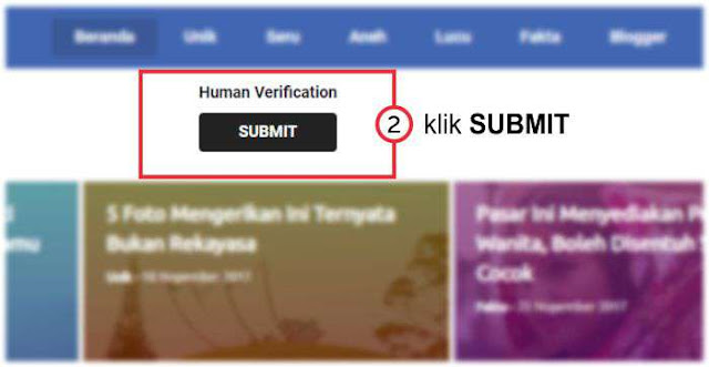 klik SUBMIT untuk verifikasi