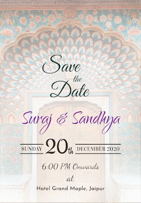 Save the Date wedding eng